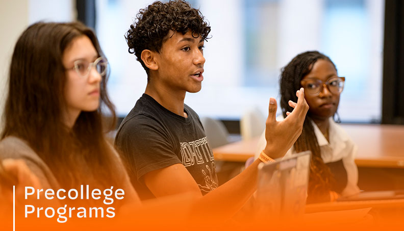 Students listening to a lecture